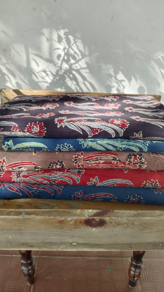 Cotton Blockprint Ajrak Fabric