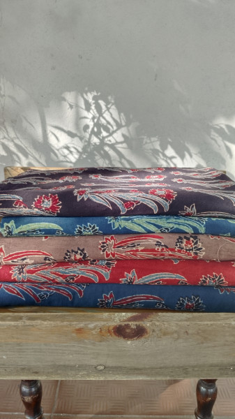 Cotton Blockprint Ajrak Fabric