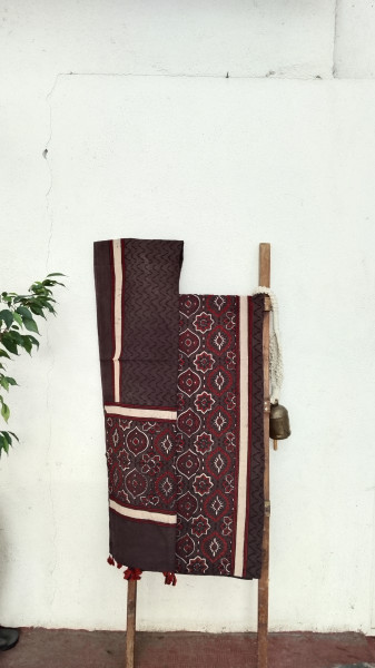 Ajrak BlockPrint Cotton Dress Material