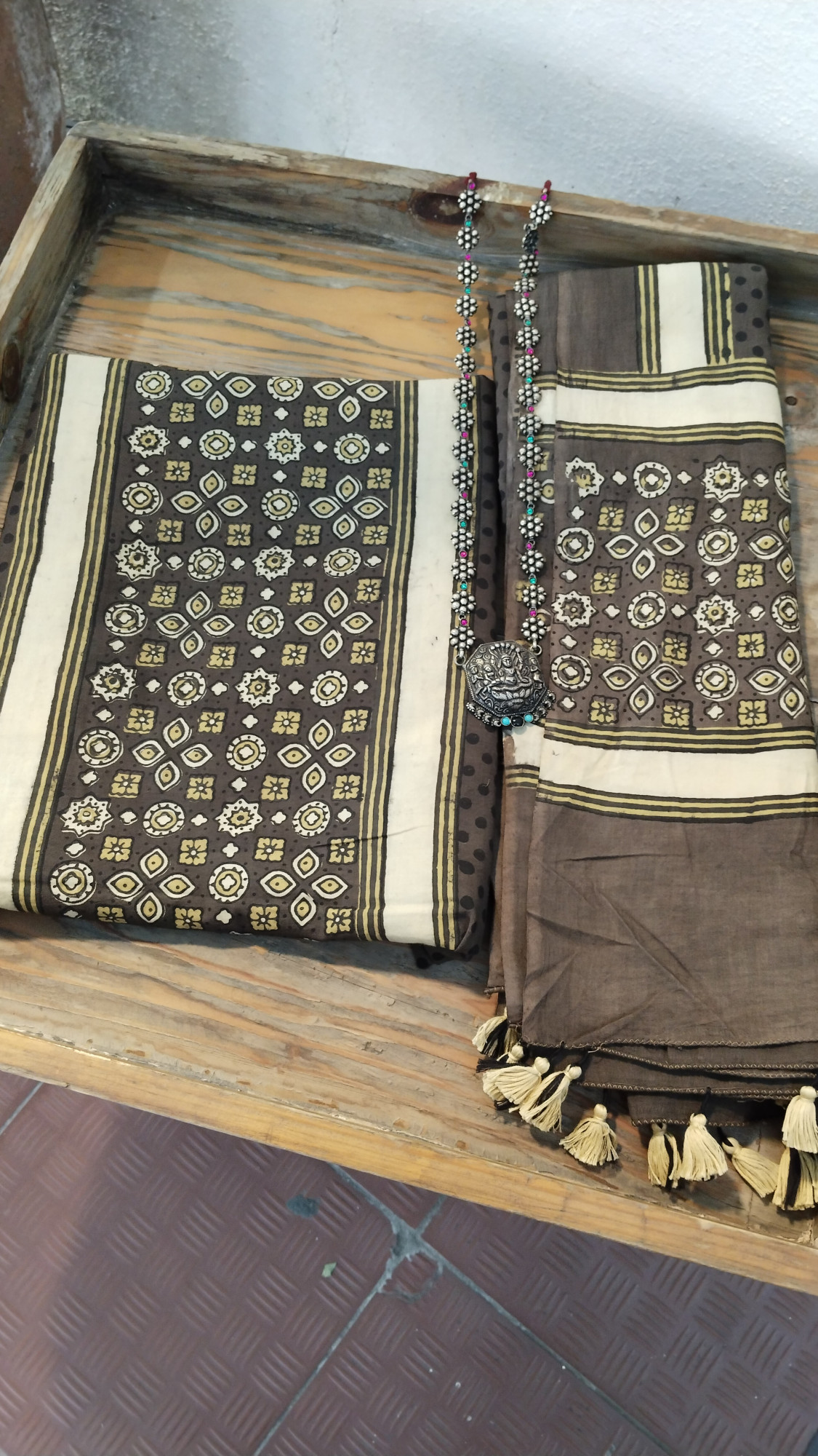 Ajrak BlockPrint Cotton Dress Material