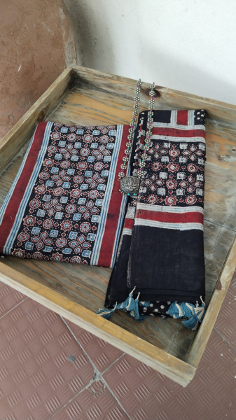 Ajrak BlockPrint Cotton Dress Material