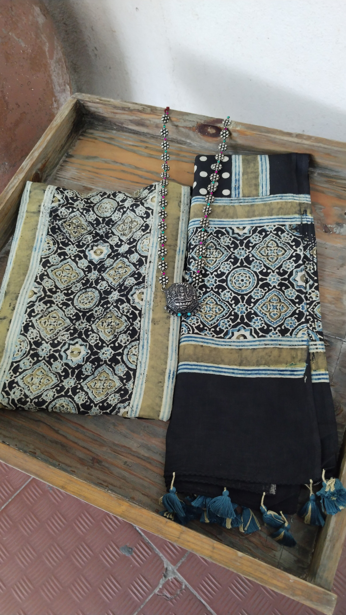 Ajrak BlockPrint Cotton Dress Material