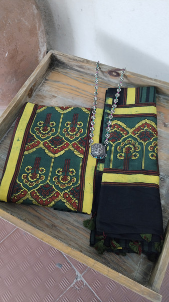 Ajrak BlockPrint Cotton Dress Material