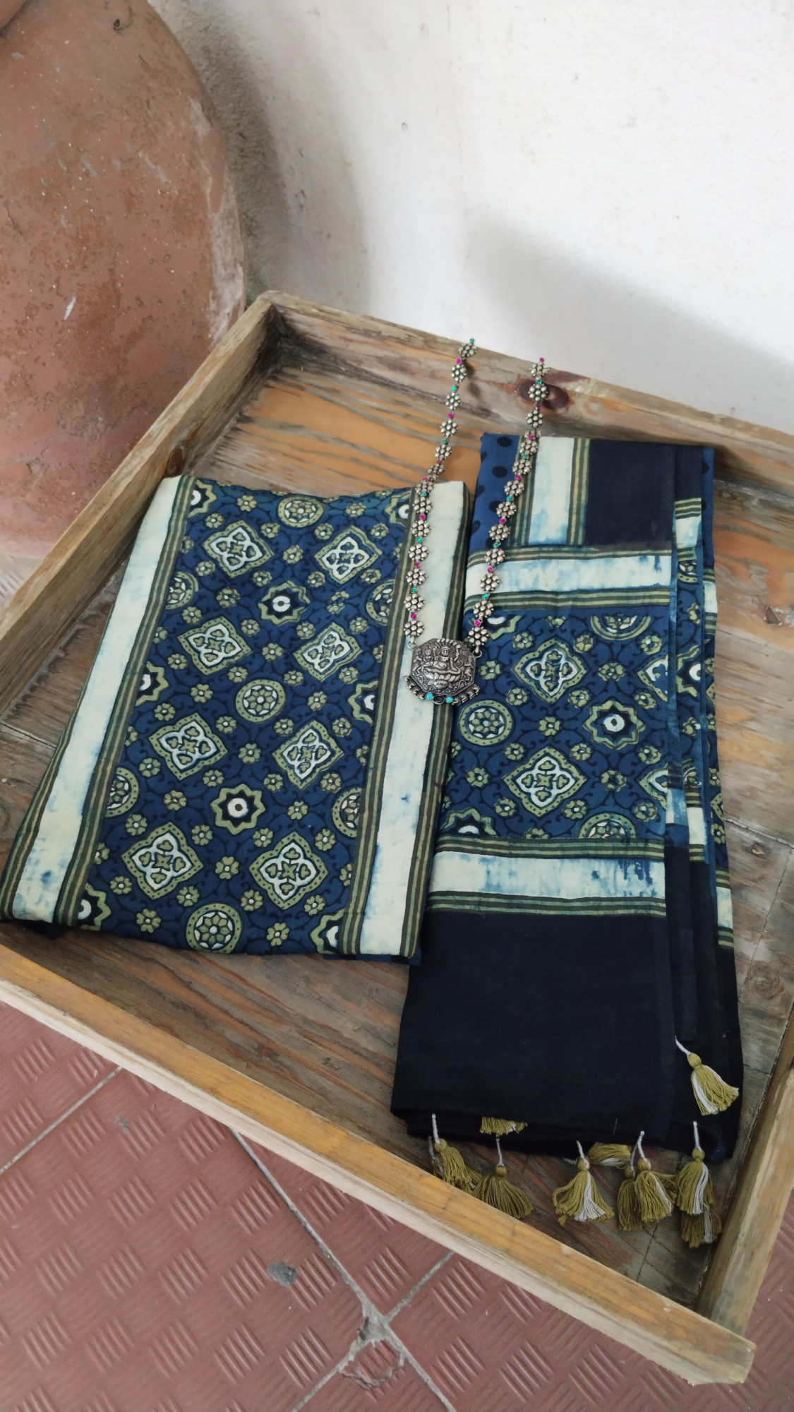 Ajrak BlockPrint Cotton Dress Material