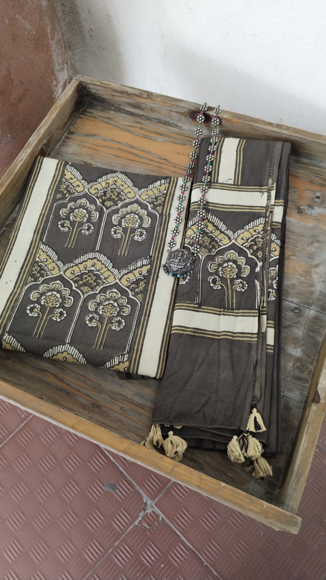 Ajrak BlockPrint Cotton Dress Material