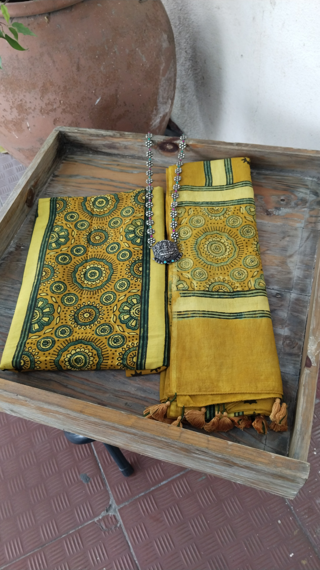 Ajrak BlockPrint Cotton Dress Material