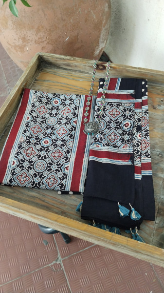 Ajrak BlockPrint Cotton Dress Material