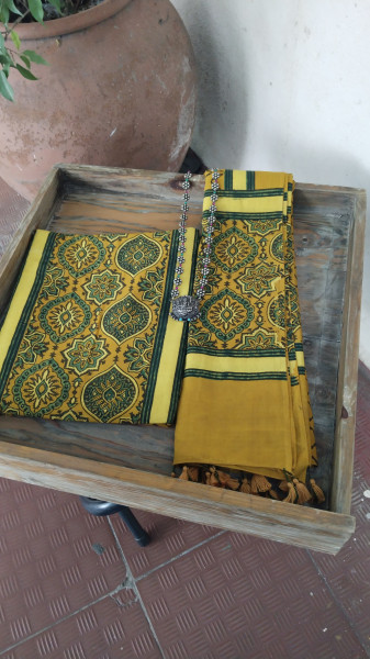 Ajrak BlockPrint Cotton Dress Material