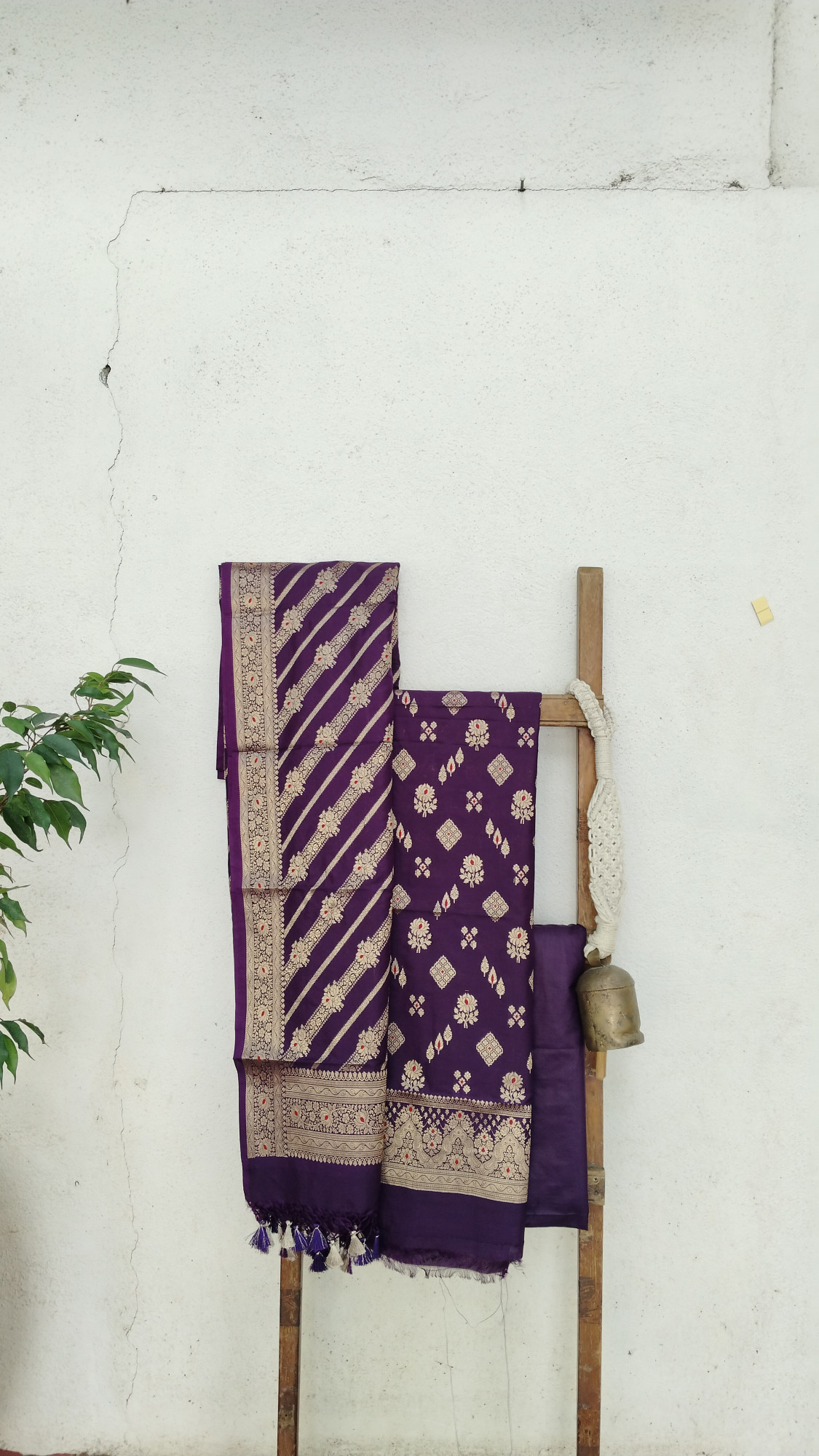 Silk Banarasi Dress Material