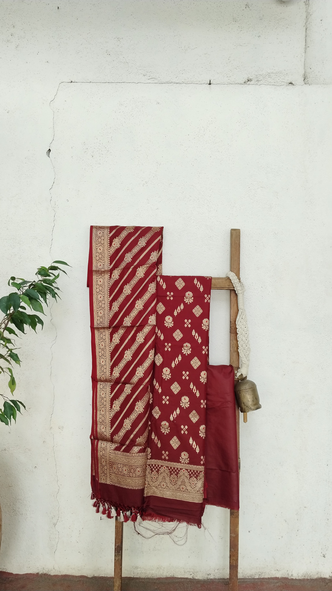 Silk Banarasi Dress Material