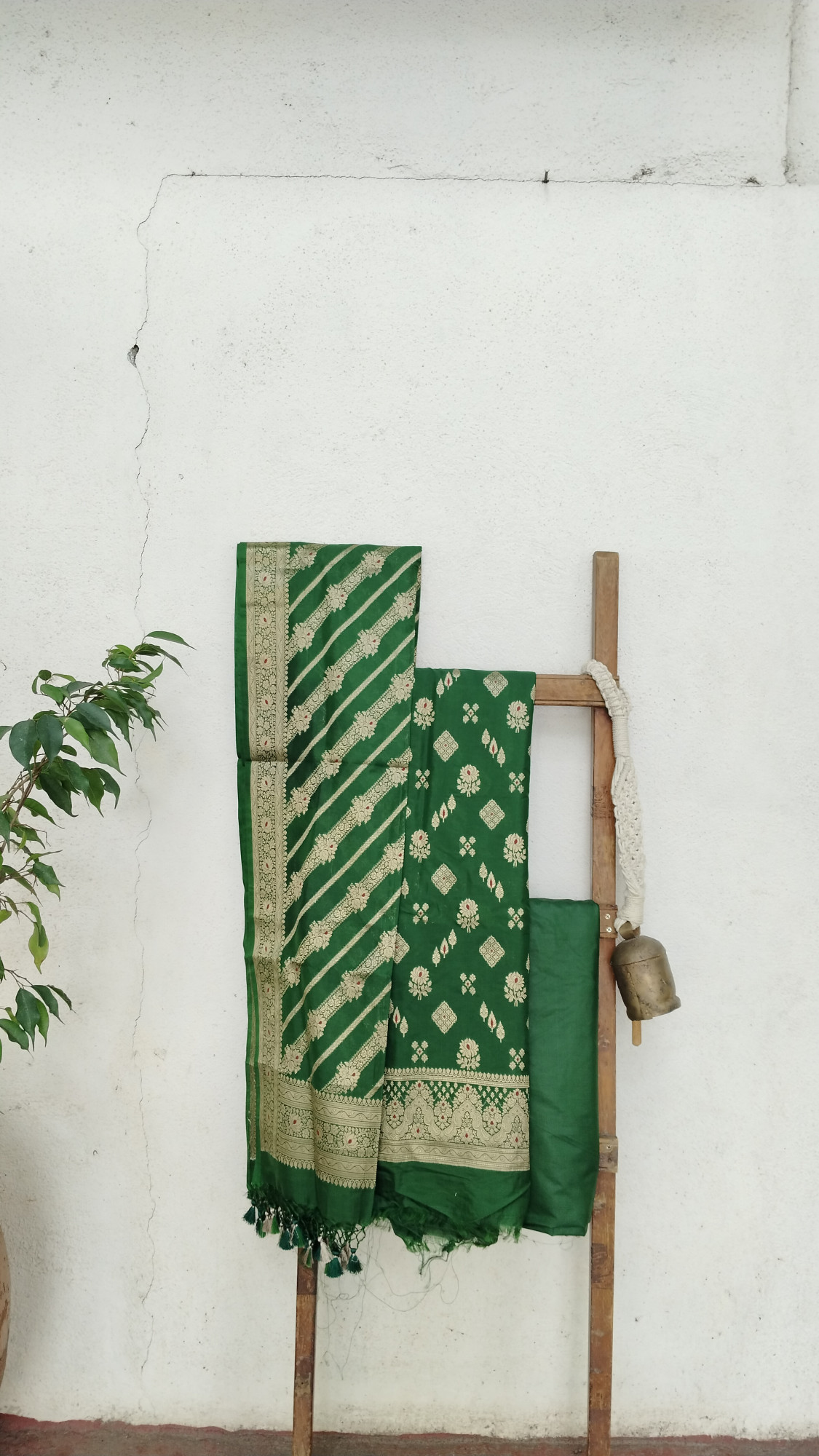 Silk Banarasi Dress Material