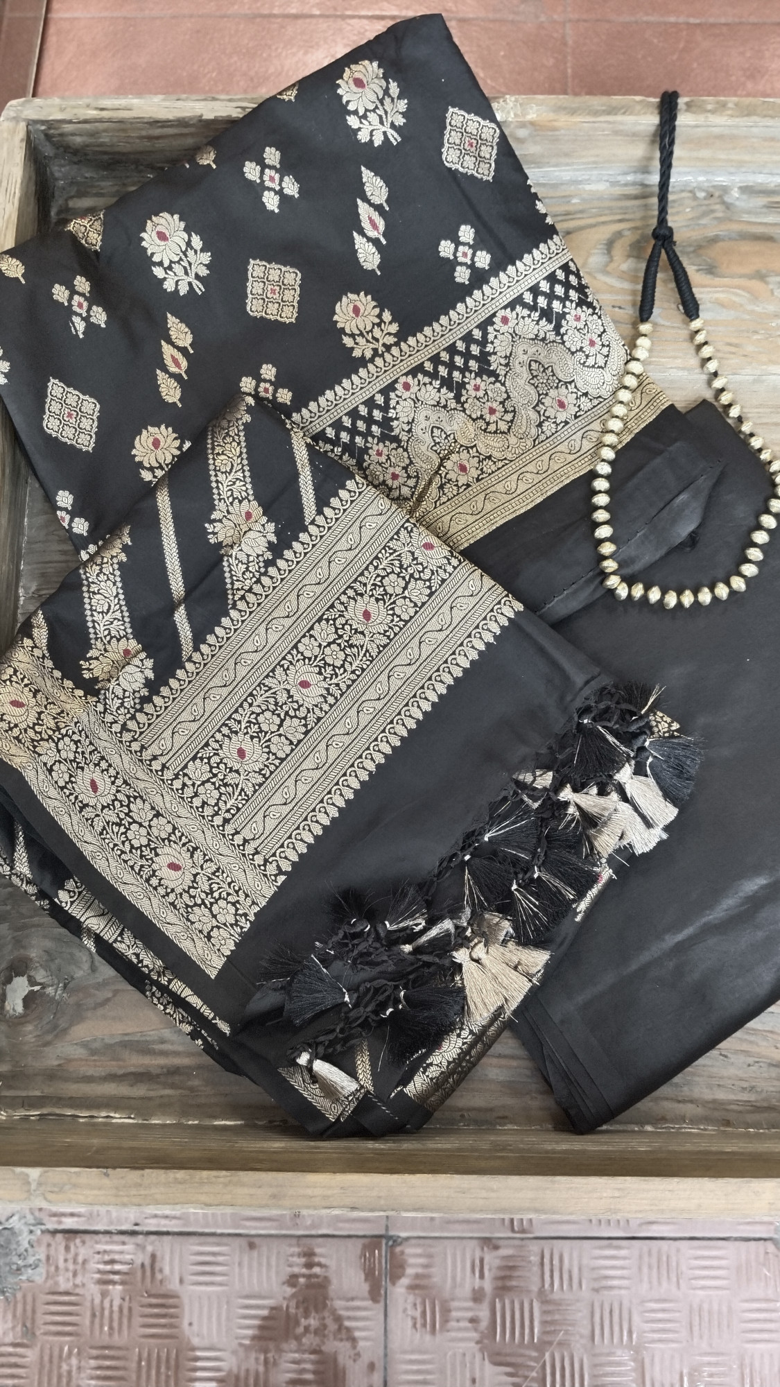 Silk Banarasi Dress Material