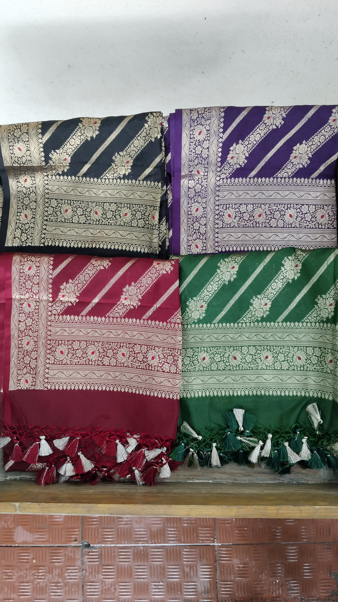 Silk Banarasi Dress Material