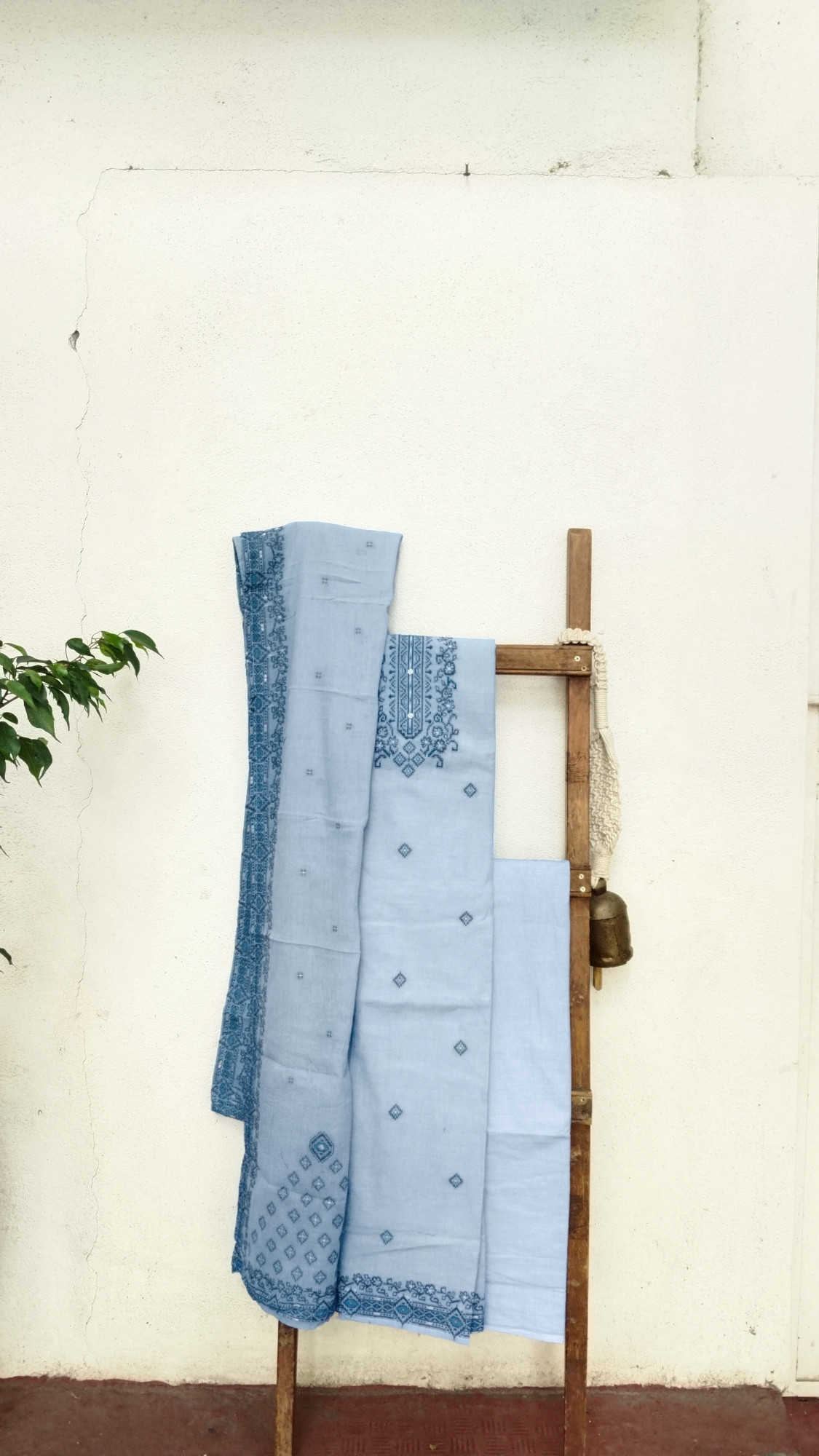 Cotton Jamdhani Dress Material