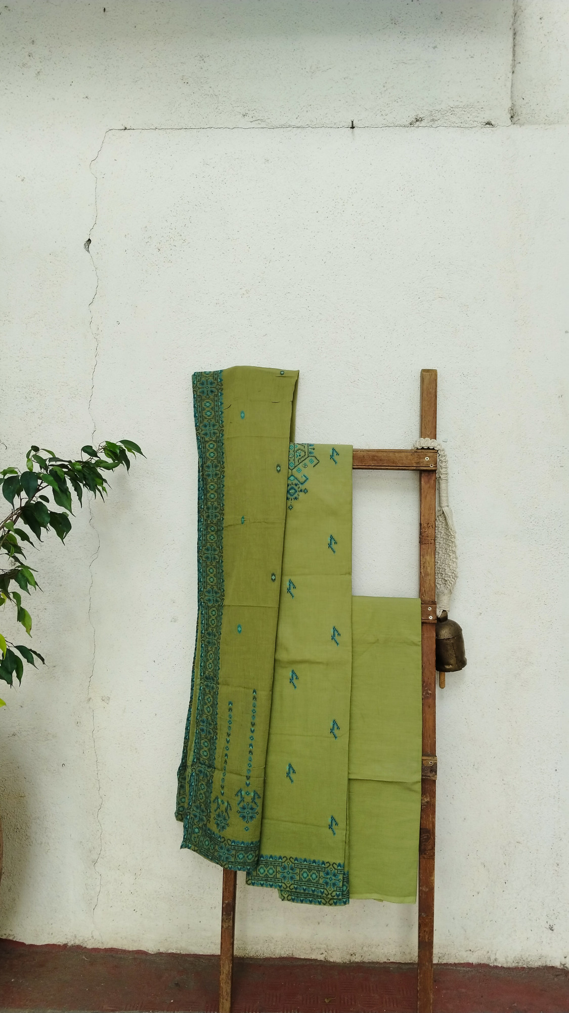 Cotton Jamdhani Dress Material