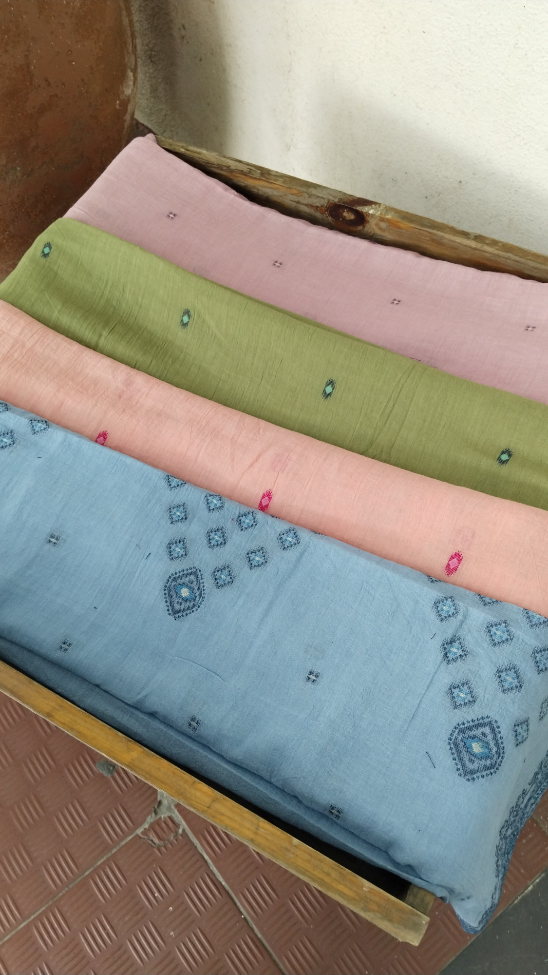 Cotton Jamdhani Dress Material