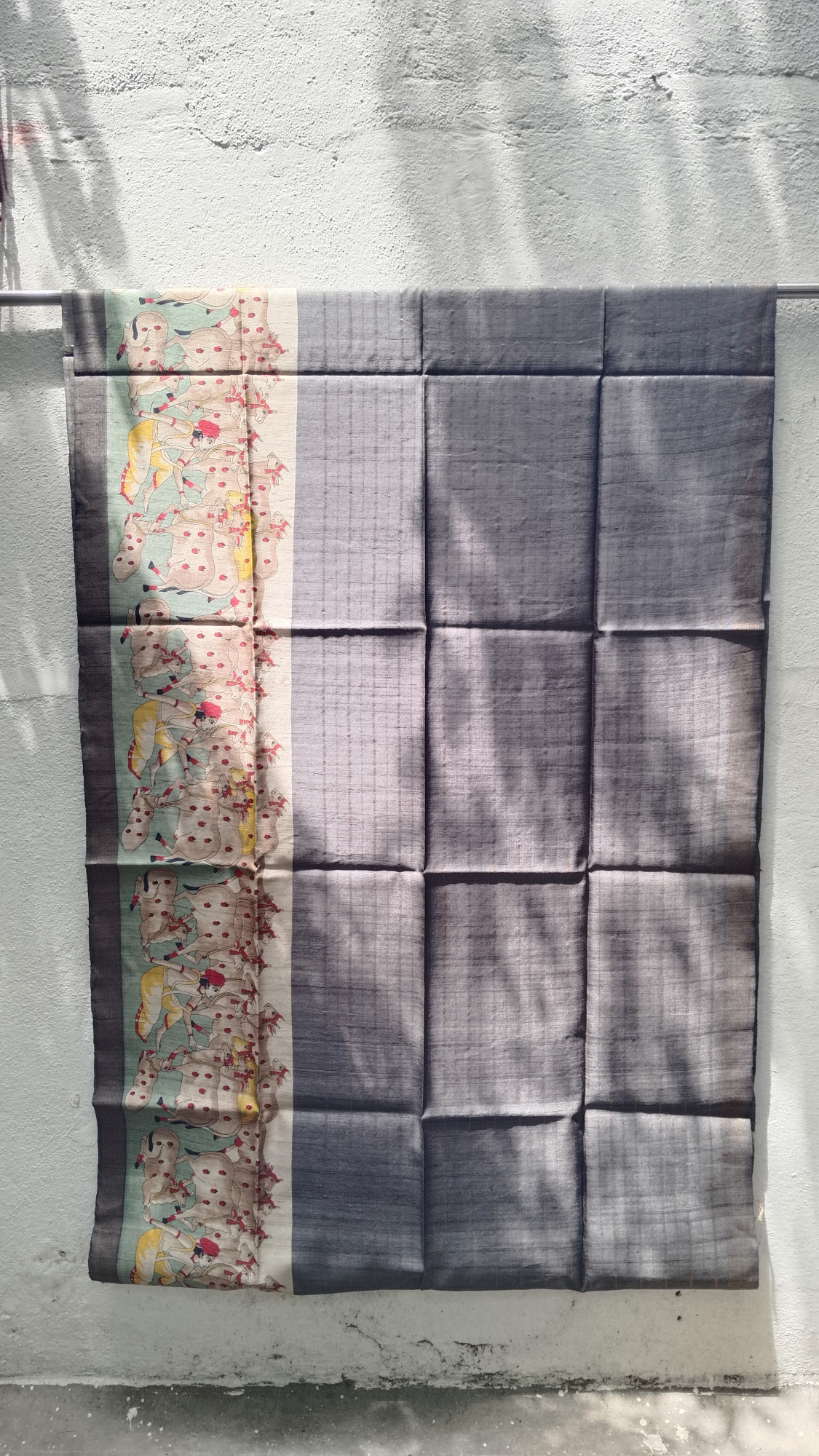 Handwoven Raw Silk Printed Sarees