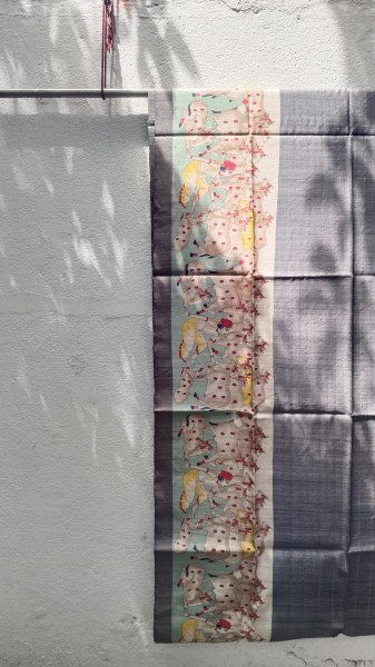 Handwoven Raw Silk Printed Sarees