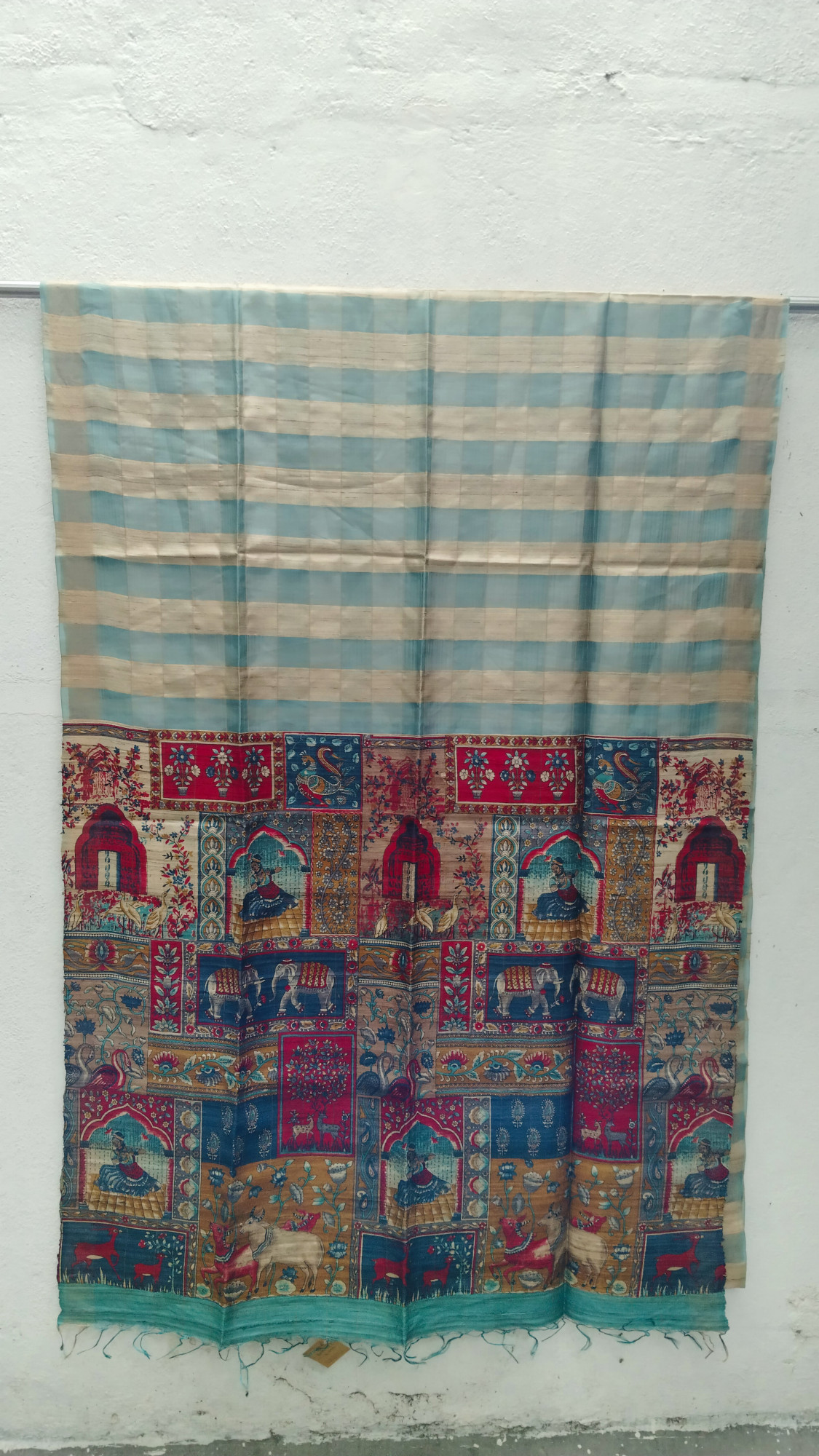 Handwoven Raw Silk Printed Sarees