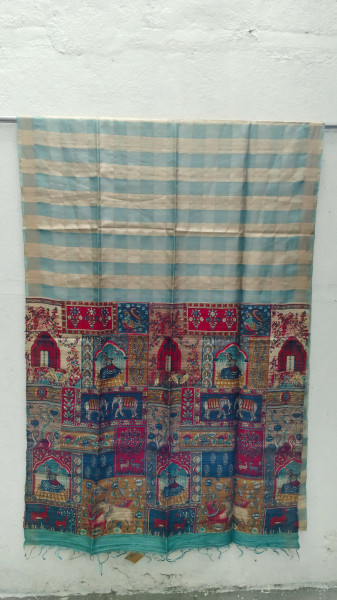 Handwoven Raw Silk Printed Sarees