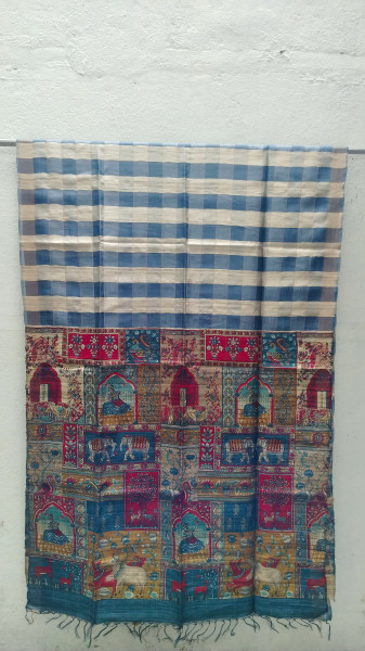 Handwoven Raw Silk Printed Sarees