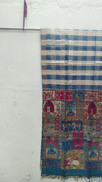 Handwoven Raw Silk Printed Sarees