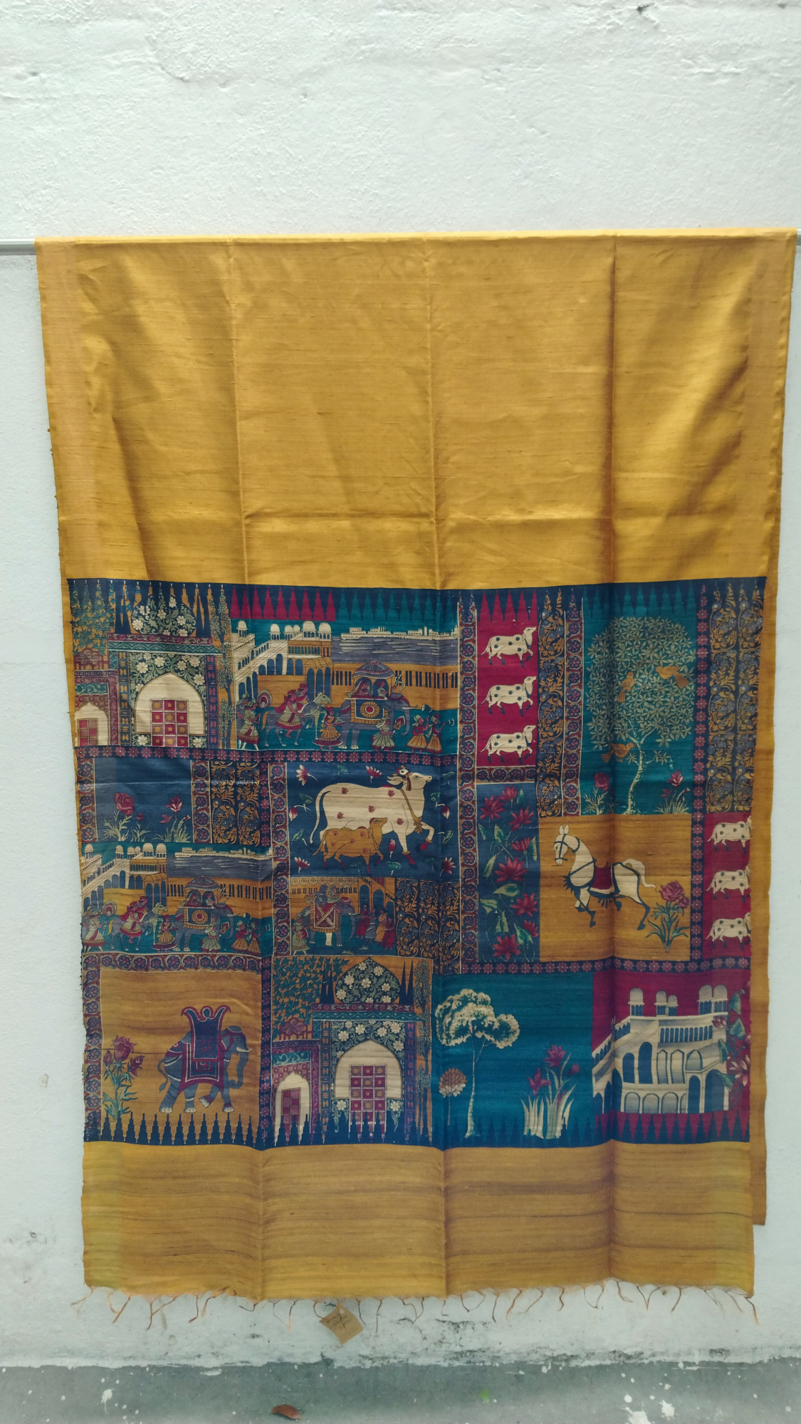Handwoven Raw Silk Printed Sarees