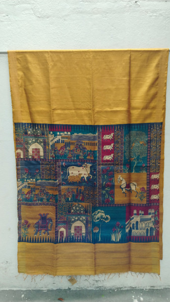 Handwoven Raw Silk Printed Sarees