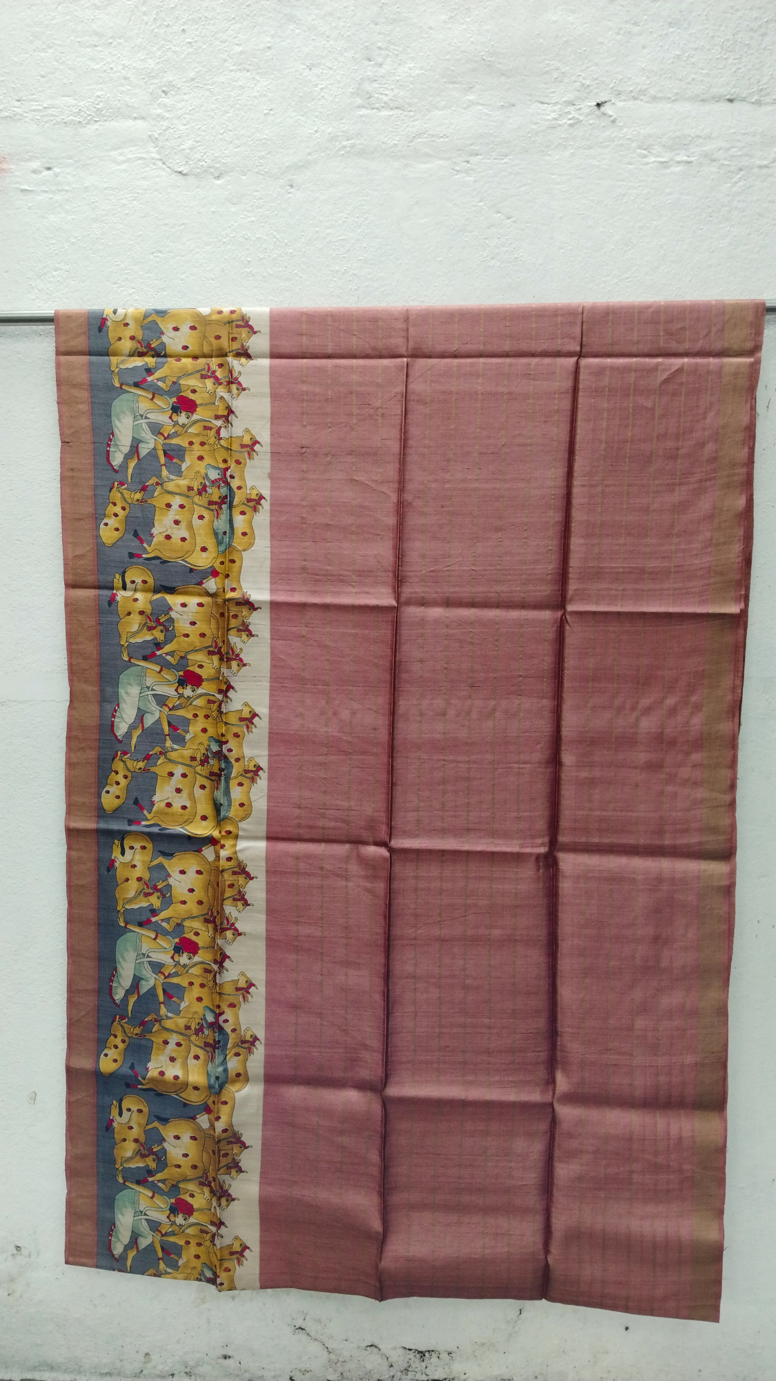 Handwoven Raw Silk Printed Sarees