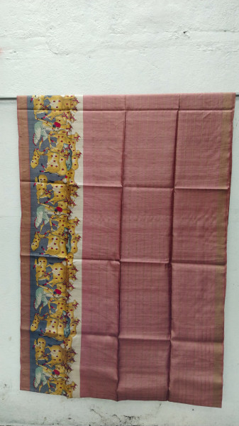 Handwoven Raw Silk Printed Sarees
