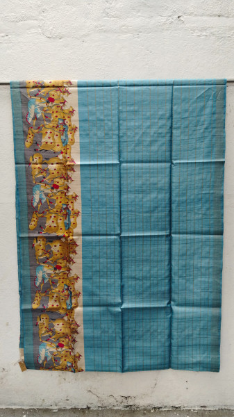 Handwoven Raw Silk Printed Sarees