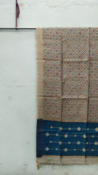 Handwoven Raw Silk Printed Sarees