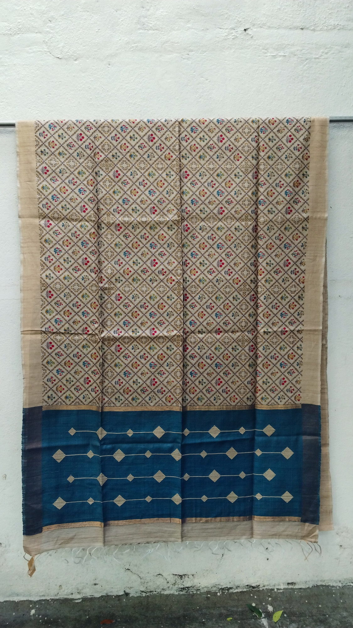 Handwoven Raw Silk Printed Sarees