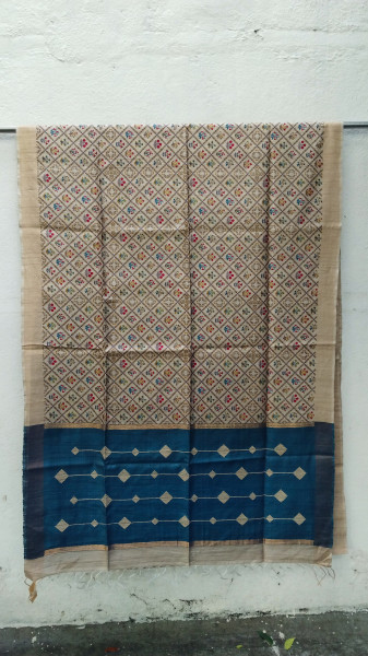 Handwoven Raw Silk Printed Sarees