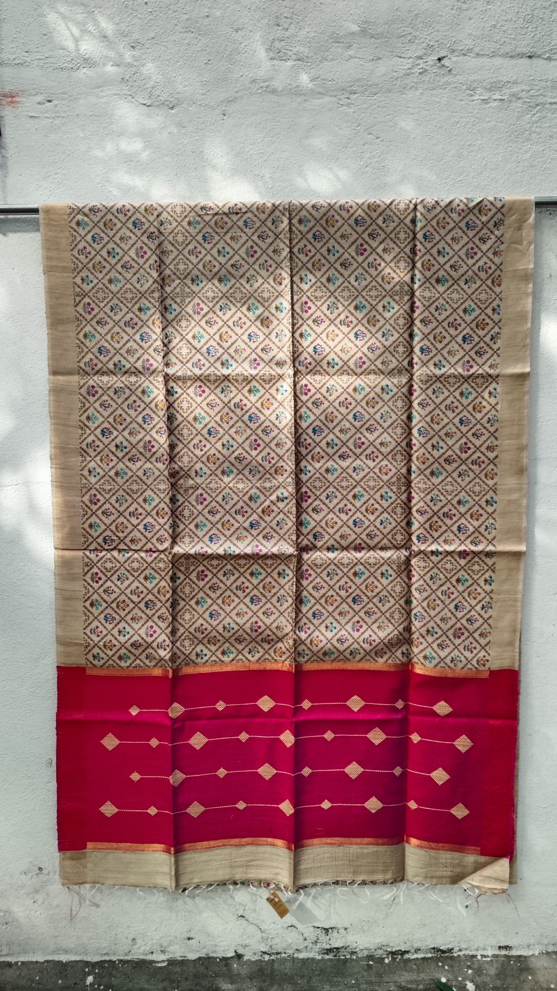 Handwoven Raw Silk Printed Sarees