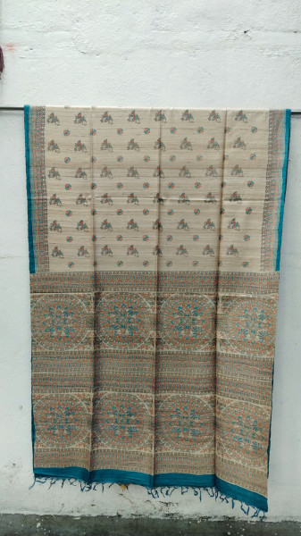 Handwoven Raw Silk Printed Sarees