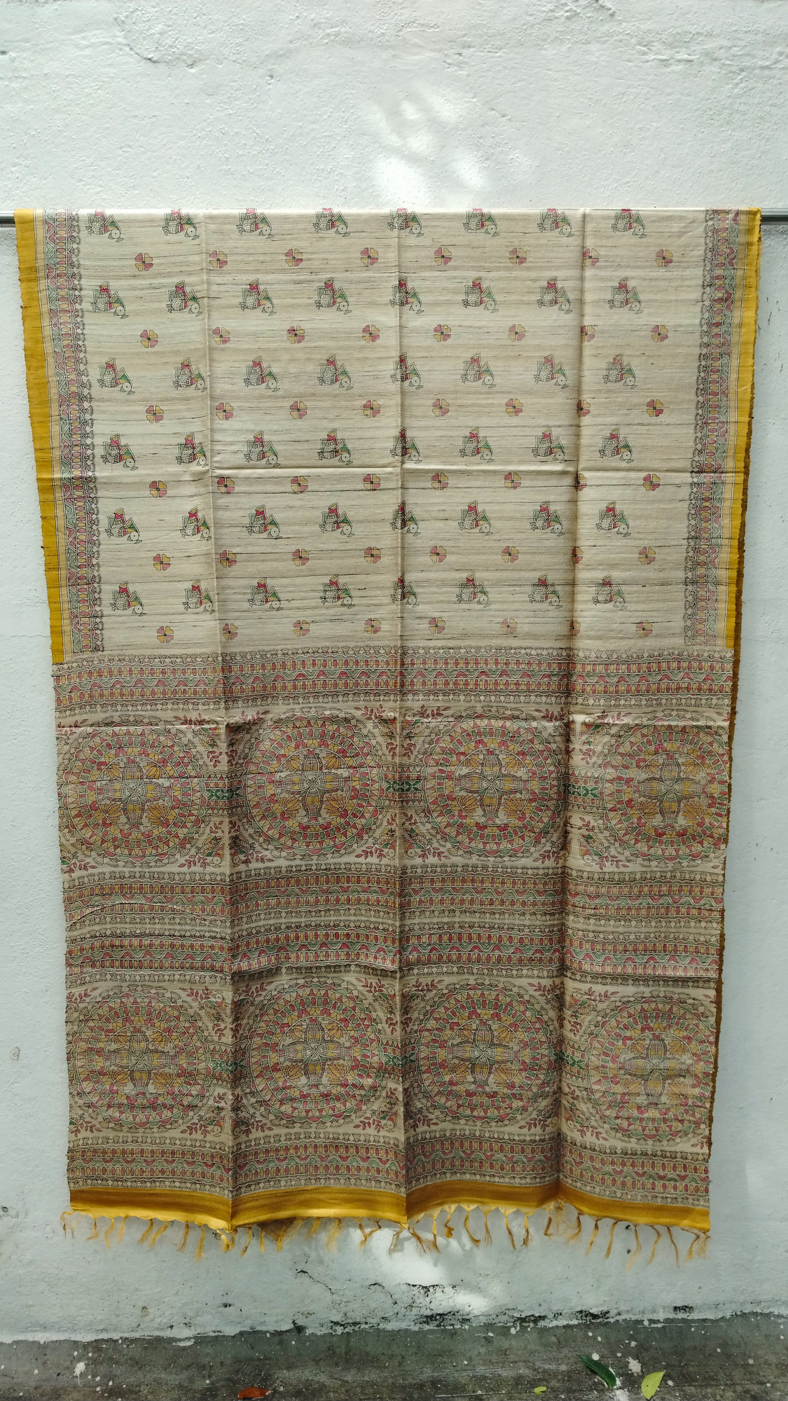 Handwoven Raw Silk Printed Sarees