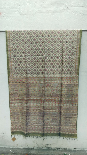 Handwoven Raw Silk Printed Sarees
