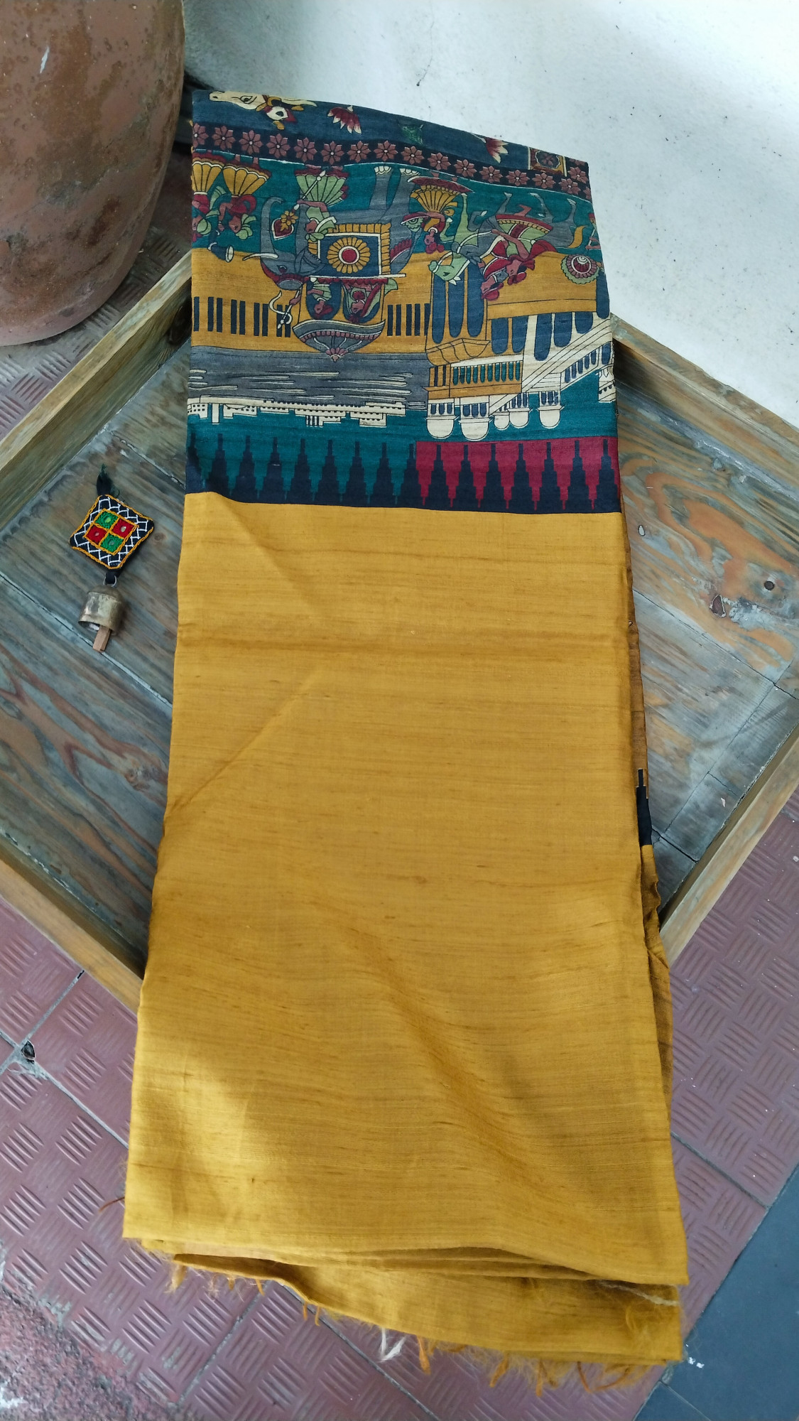 Handwoven Raw Silk Printed Sarees