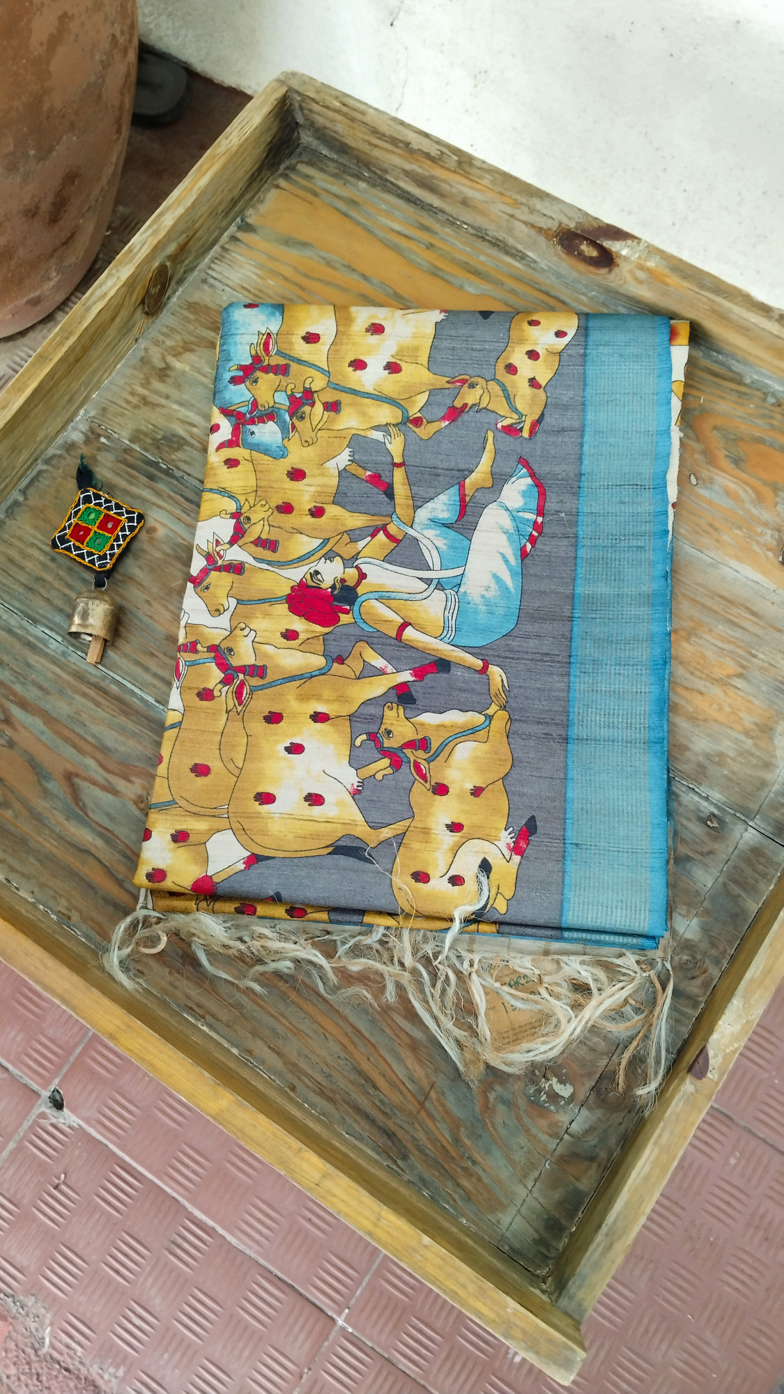 Handwoven Raw Silk Printed Sarees