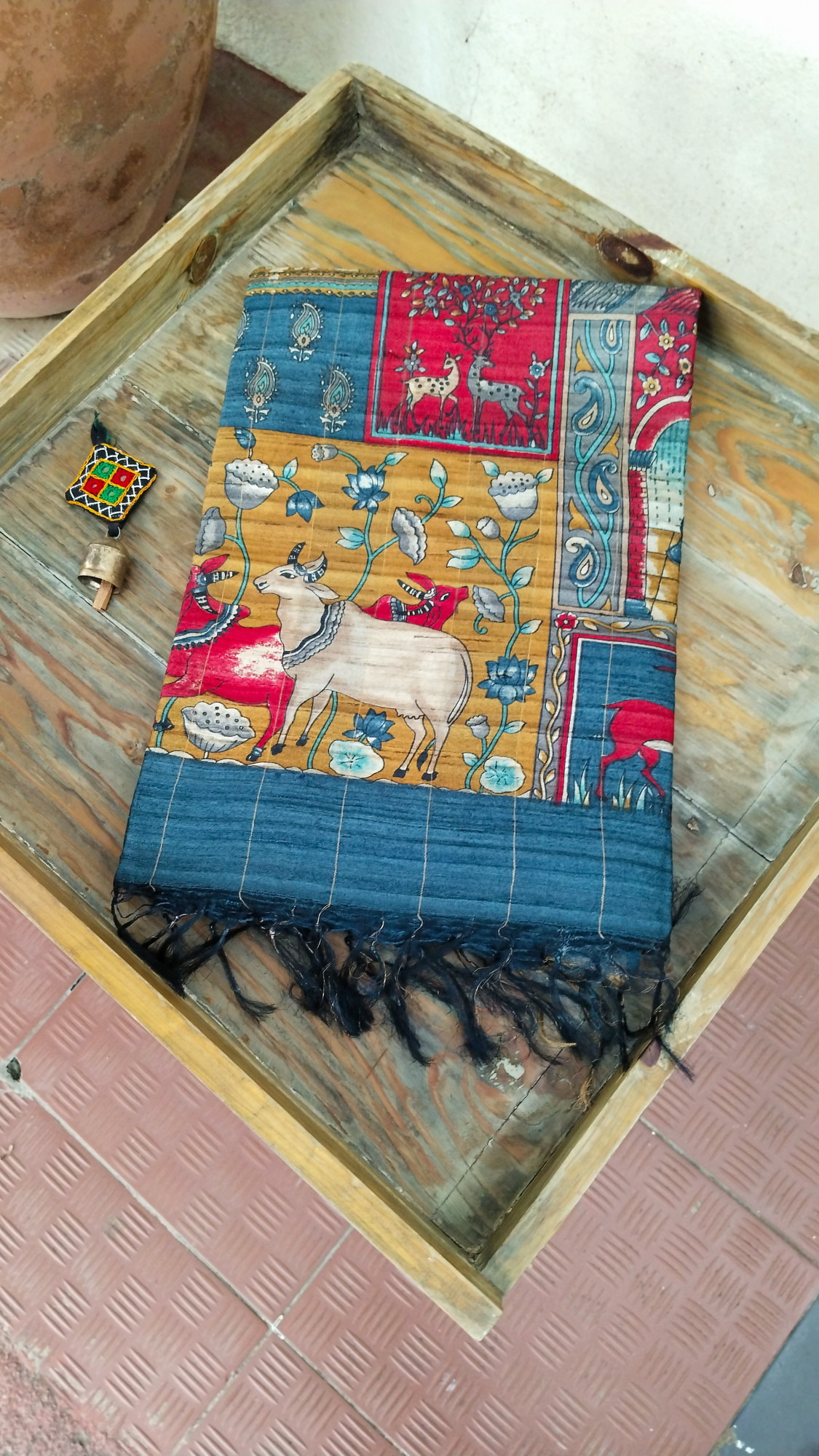 Handwoven Raw Silk Printed Sarees