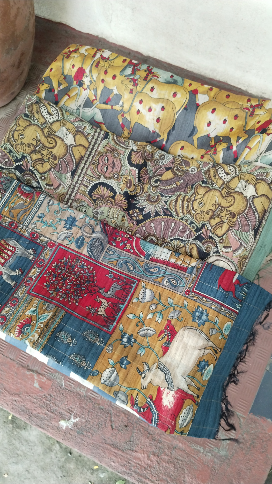 Handwoven Raw Silk Printed Sarees