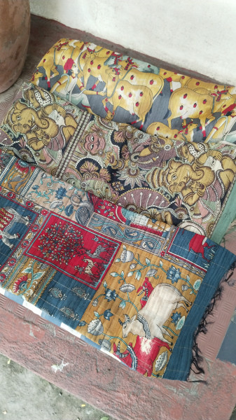 Handwoven Raw Silk Printed Sarees