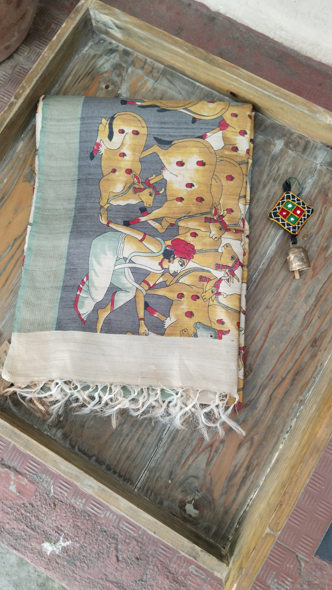 Handwoven Raw Silk Printed Sarees