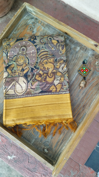 Handwoven Raw Silk Printed Sarees