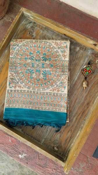 Handwoven Raw Silk Printed Sarees