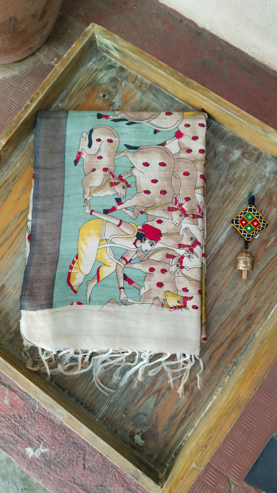 Handwoven Raw Silk Printed Sarees