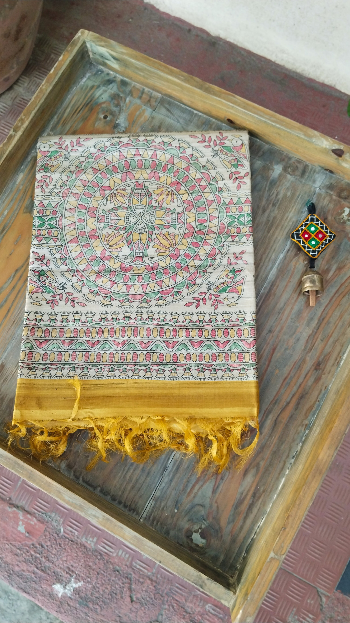 Handwoven Raw Silk Printed Sarees