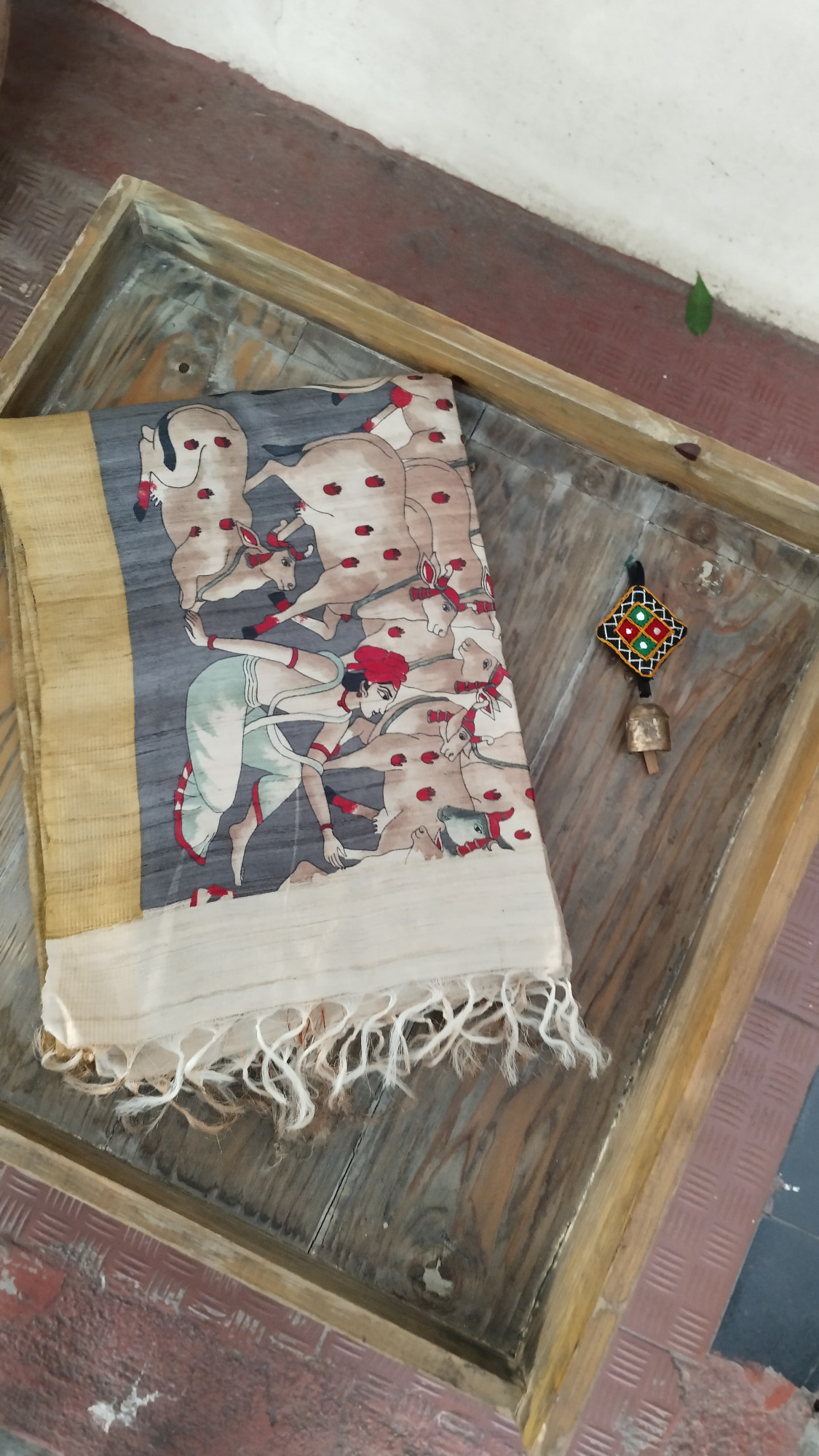 Handwoven Raw Silk Printed Sarees