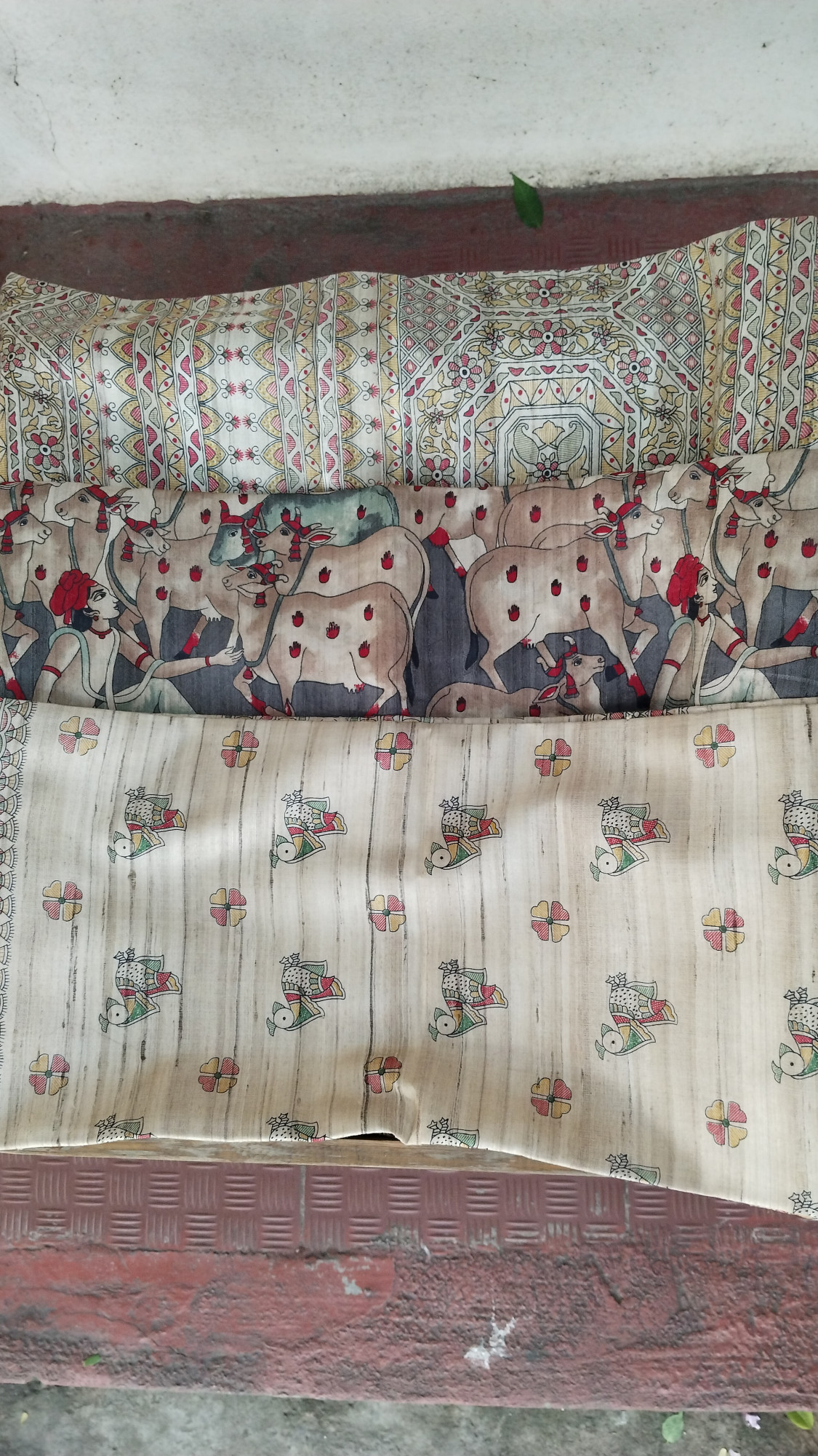 Handwoven Raw Silk Printed Sarees